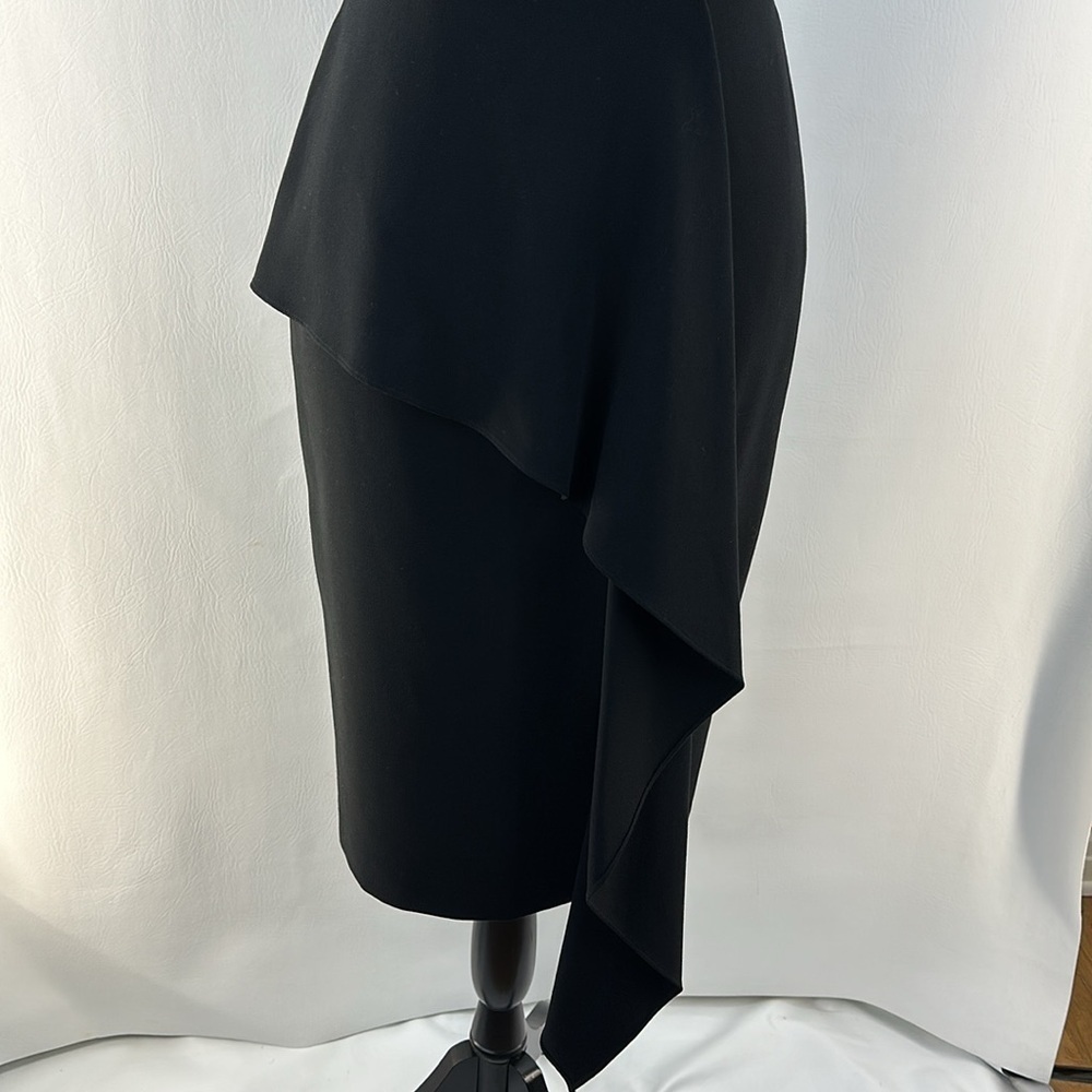 Black Halo Pencil With Ruffle Strapless Dress, 2 - Picture 4 of 15
